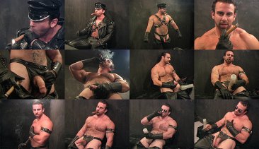 DVD 329 Xavier Muscle with his Cigars and Leather